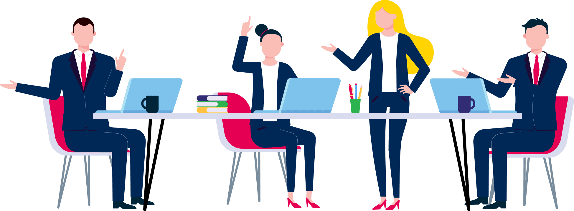 Team Meeting Illustration